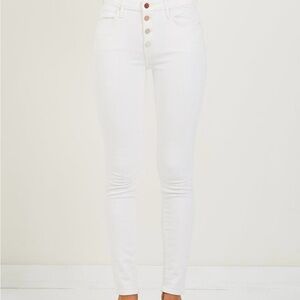 New Mother White Skinny Jeans